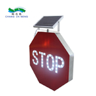 แผงโซลาร์เซลล์ ไฟ LED จำกัดความเร็ว สัญญาณเตือนการจราจรบนถนน ความปลอดภัย