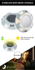 อลูมิเนียมอัลลอยด์ Solar Deck Light 20h สำหรับตกแต่ง Moistureproof
